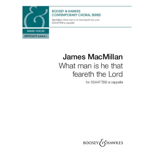 What man is he that feareth the Lord - James MacMillan