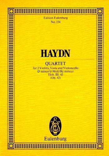 String Quartet D minor op. 42 Hob. III: 43 - Haydn, Joseph