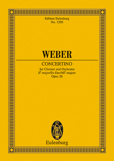 Concertino Eb major op. 26 JV 109 - Weber, Carl Maria von