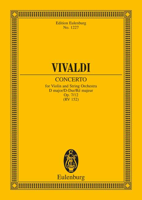 Concerto D Major op. 7/12 RV 214 / PV 152 - Vivaldi, Antonio