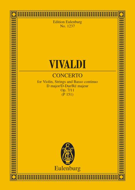 Concerto D Major op. 7/11 RV 208 / PV 151 - Vivaldi, Antonio