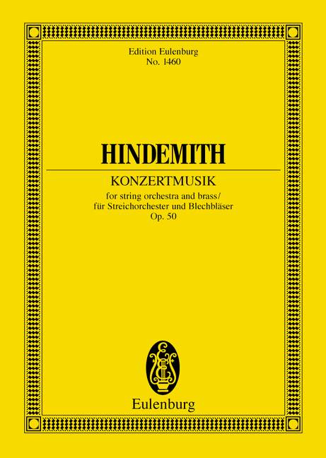 Concert music op. 50 - Hindemith, Paul