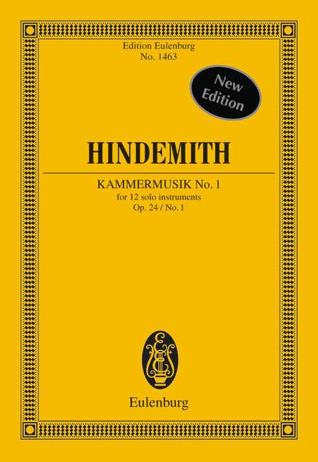 Chamber Music No. 1 op. 24/1 - Hindemith, Paul