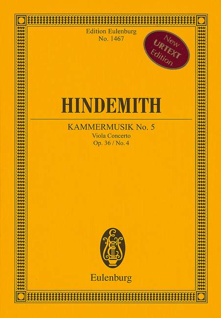 Chamber Music No. 5 op. 36/4 - Hindemith, Paul