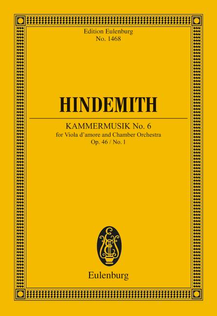 Chamber Music No. 6 op. 46/1 - Hindemith, Paul