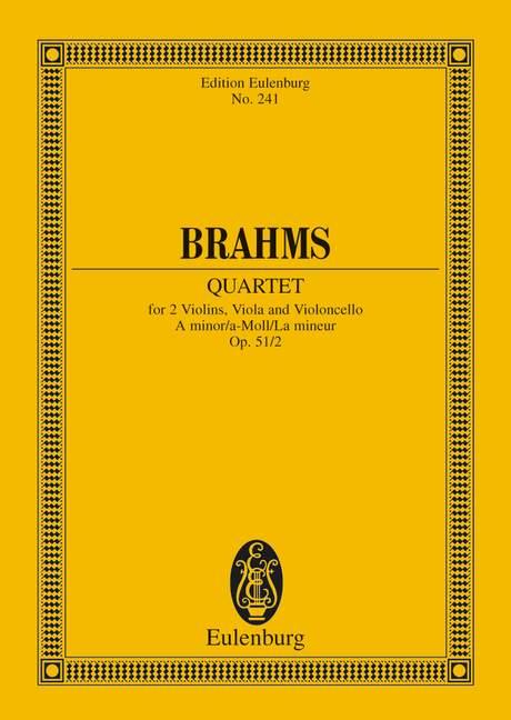 String Quartet A minor op. 51/2 - Brahms, Johannes