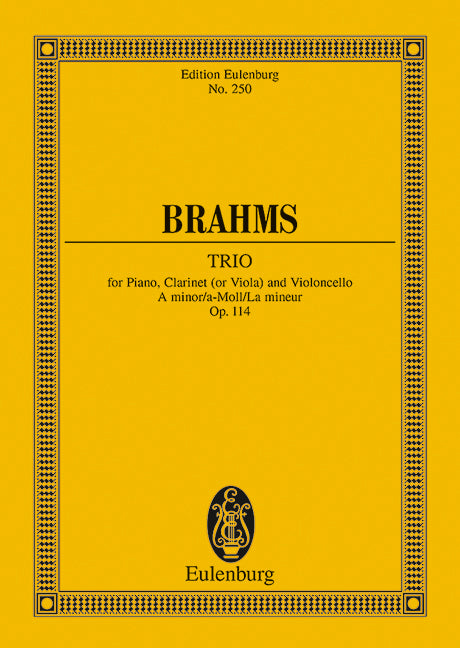 Trio A minor op. 114 - Brahms, Johannes