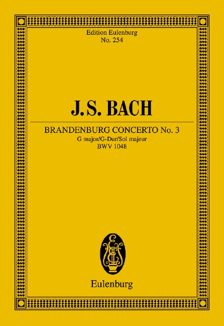 Brandenburg Concerto No. 3 on G major BWV 1048 - Bach, J. S.