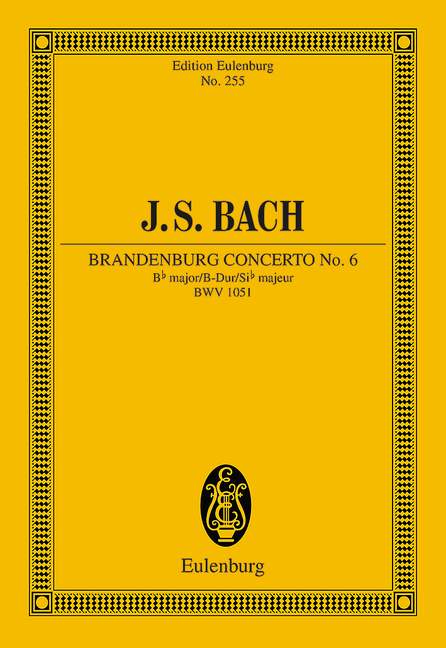 Brandenburg Concerto No. 6 - Bb major BWV 1051 - Bach, J. S.