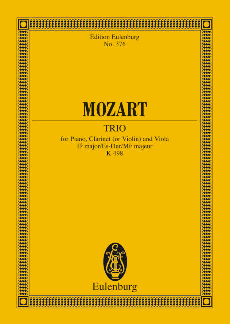 Trio Eb major KV 498 - Mozart, Wolfgang Amadeus