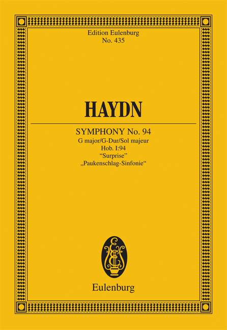 Symphony No. 94 G major, "Surprise" Hob. I: 94 - Haydn, Joseph