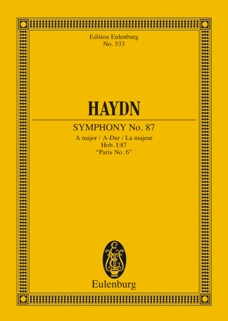 Symphony No. 87 A major Hob. I: 87 - Haydn, Joseph