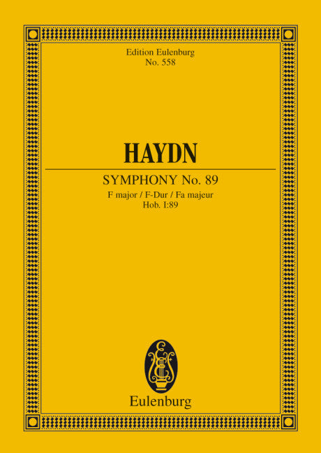 Symphony No. 89 F major Hob. I: 89 - Haydn, Joseph