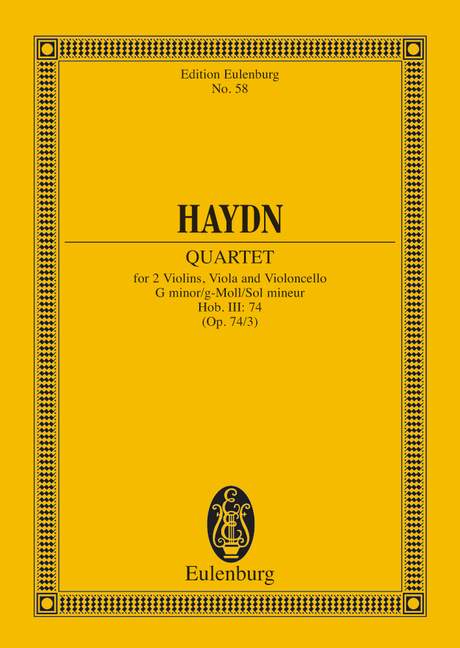 String Quartet G minor, "Reiter" op. 74/3 Hob. III: 74 - Haydn, Joseph