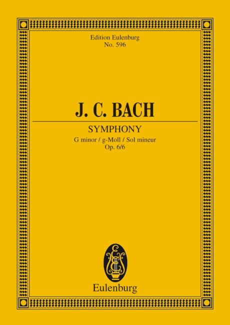 Symphony G minor op. 6/6 - Bach, Johann Christian