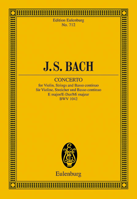 Concerto E major BWV 1042 - Bach, Johann Sebastian