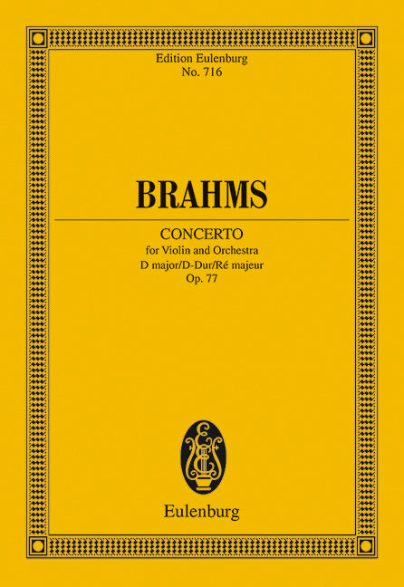 Concerto D Major op. 77 - Brahms, Johannes