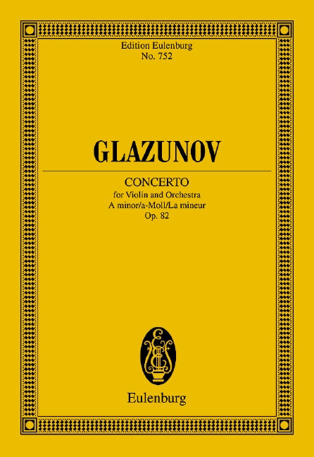 Concerto A minor op. 82 - Glazunov, Alexander