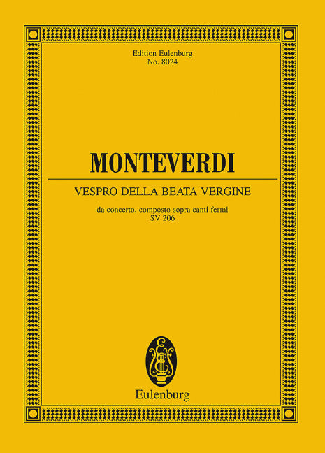 Vespro della Beata Vergine SV 206 SV 206 - Monteverdi, Claudio