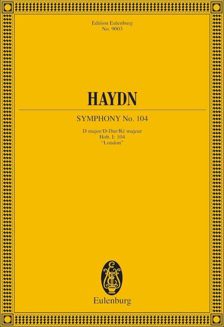 Symphony No. 104 in D major Hob. I:104 Hob I:104 - Haydn, Joseph