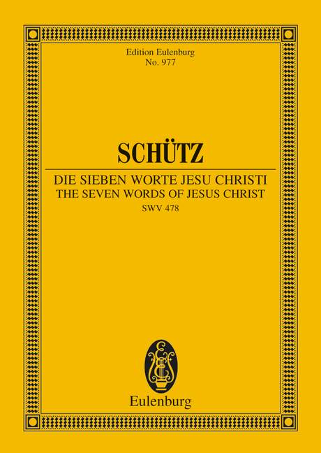 The Seven Words of Jesus Christi SWV 478 - Schutz, Heinrich