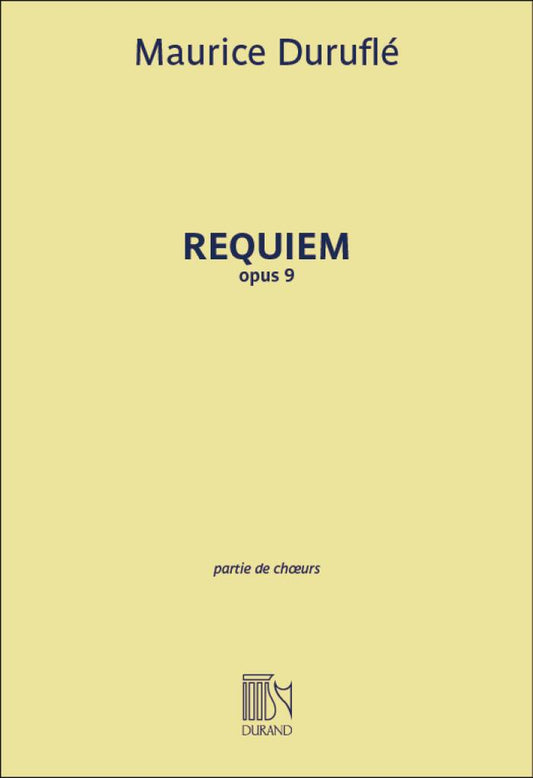 Requiem Opus 9 - Choral Score - M. Duruflé