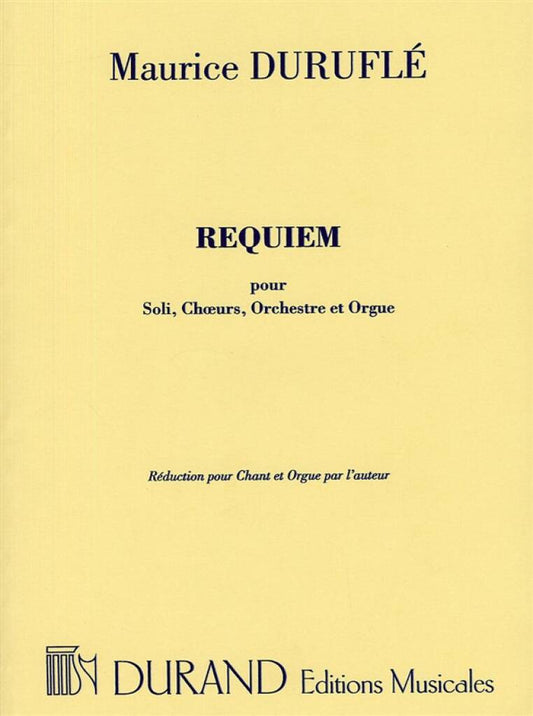 Requiem Opus 9 - Choral Score - M. Duruflé