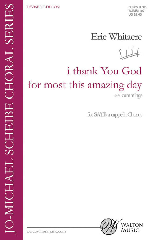 I Thank You God For Most This Amazing Day - Eric Whitacre